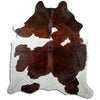 Brown and white cowhide rug XXL