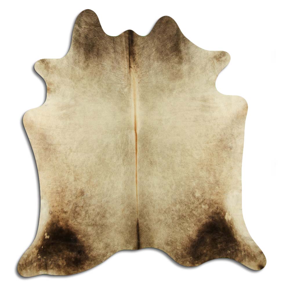 Šampaninis karvės kailis L