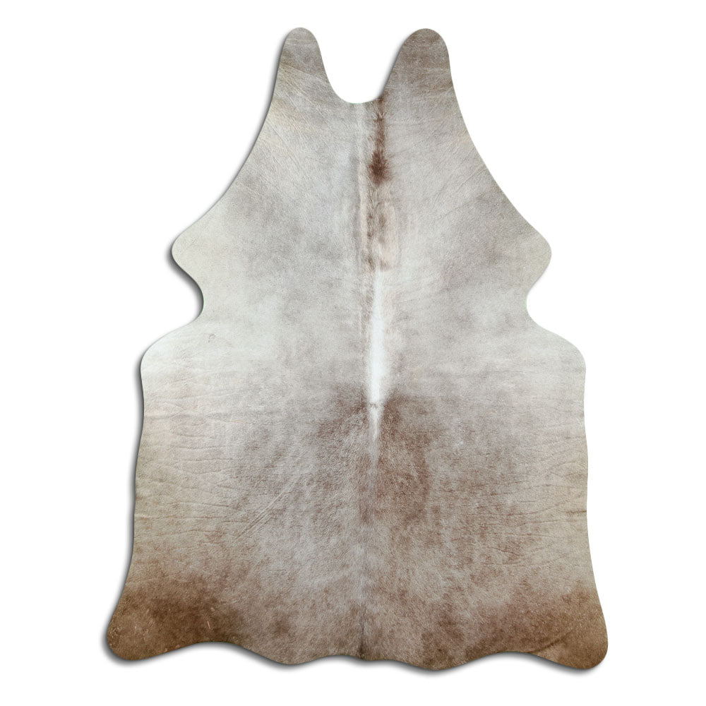 Champagne cowhide rug L