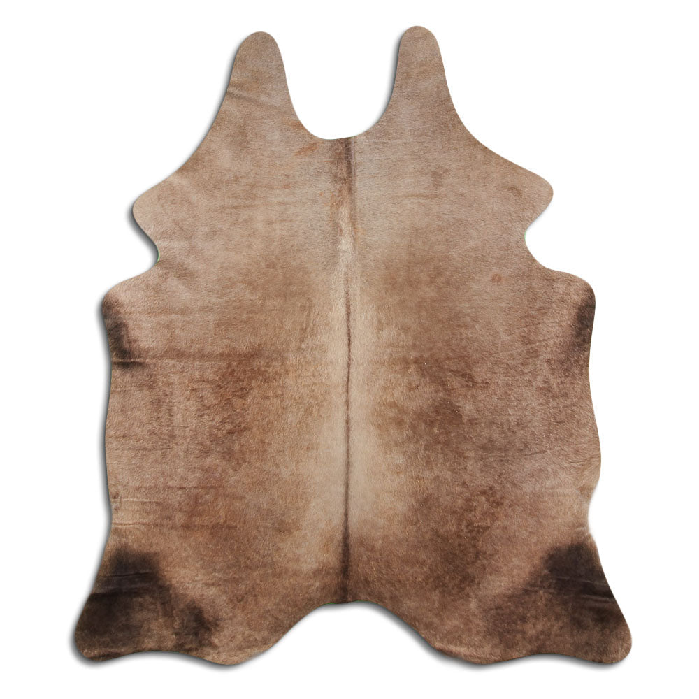 Champagne cowhide rug L
