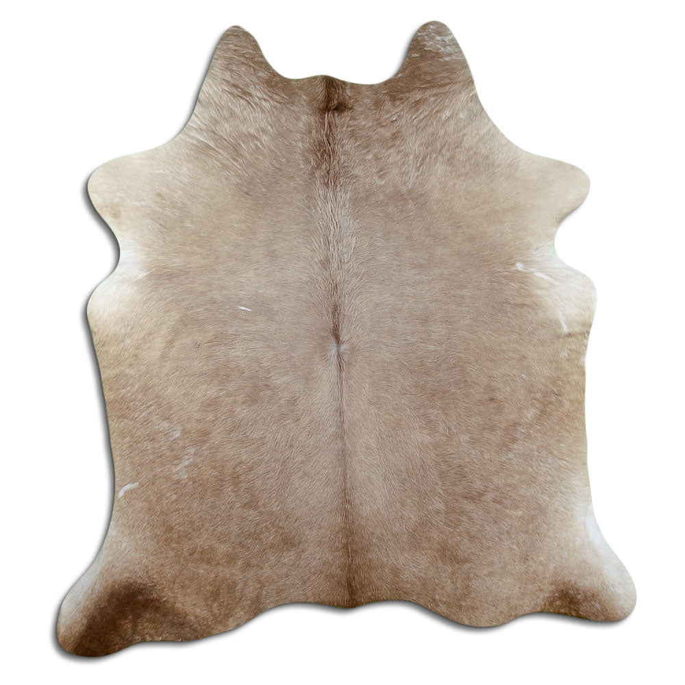 Champagne cowhide rug L