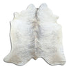 Grey cowhide rug M