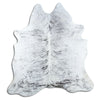 Brown cowhide rug L