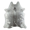 Grey cowhide rug L
