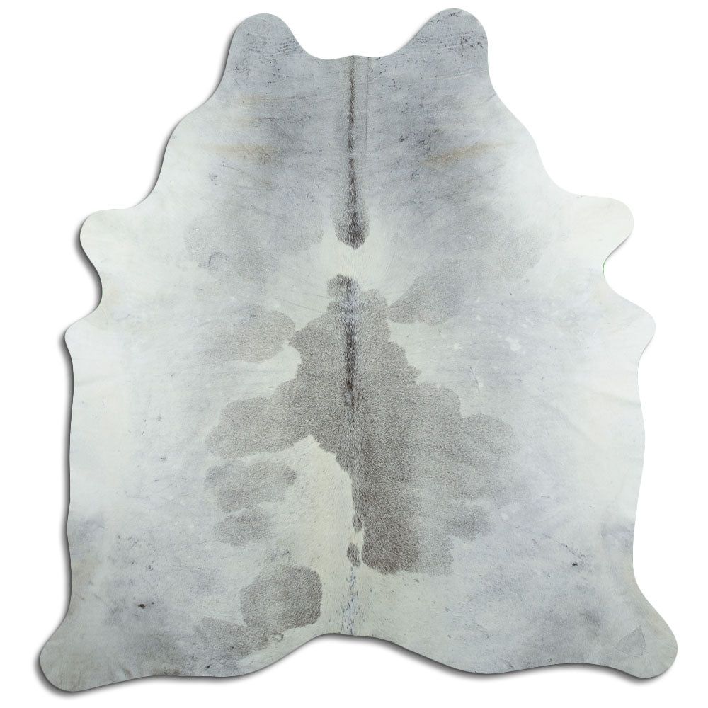Grey cowhide rug XL