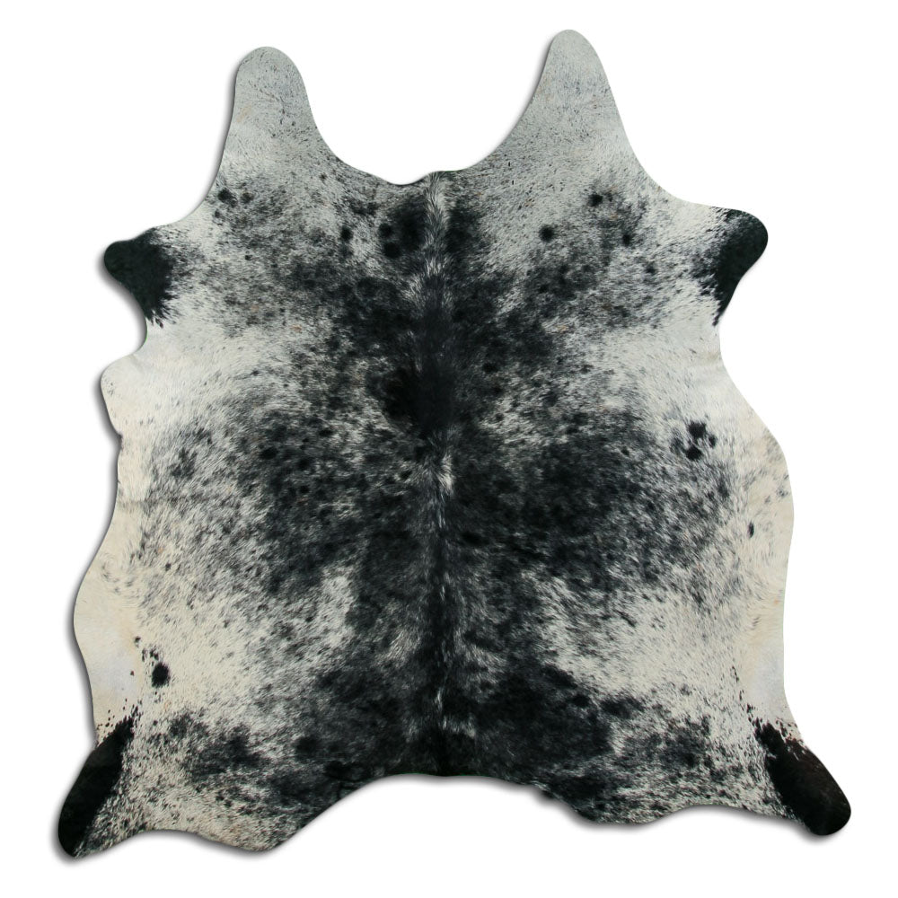 Salt and Pepper Exotic cowhide rug L