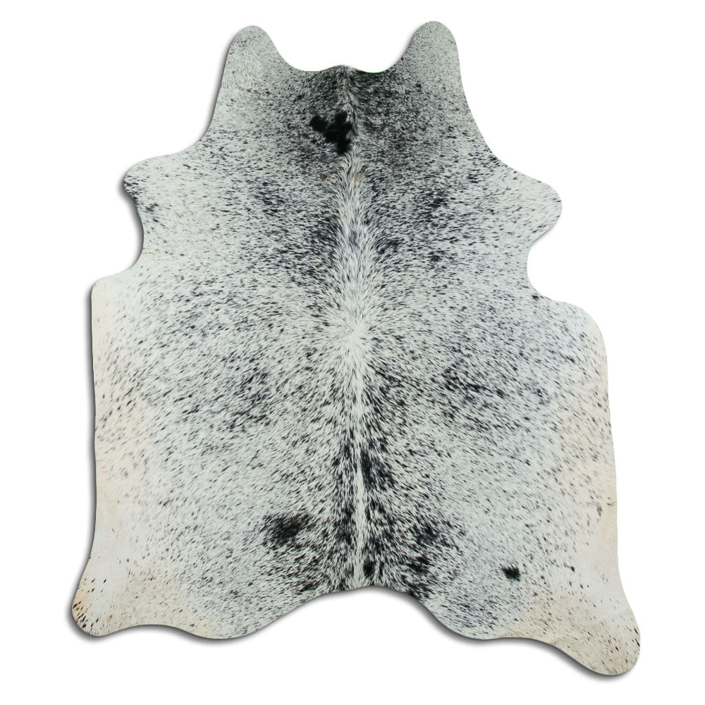 Salt and Pepper Exotic cowhide rug L