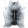 Salt and Pepper Exotic cowhide rug L