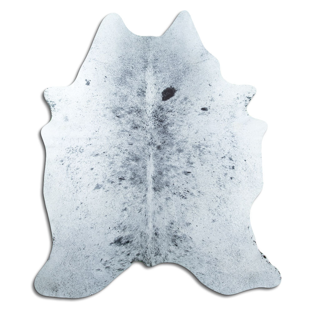 Salt and Pepper Exotic cowhide rug L