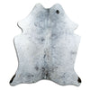 Salt and Pepper Exotic cowhide rug L