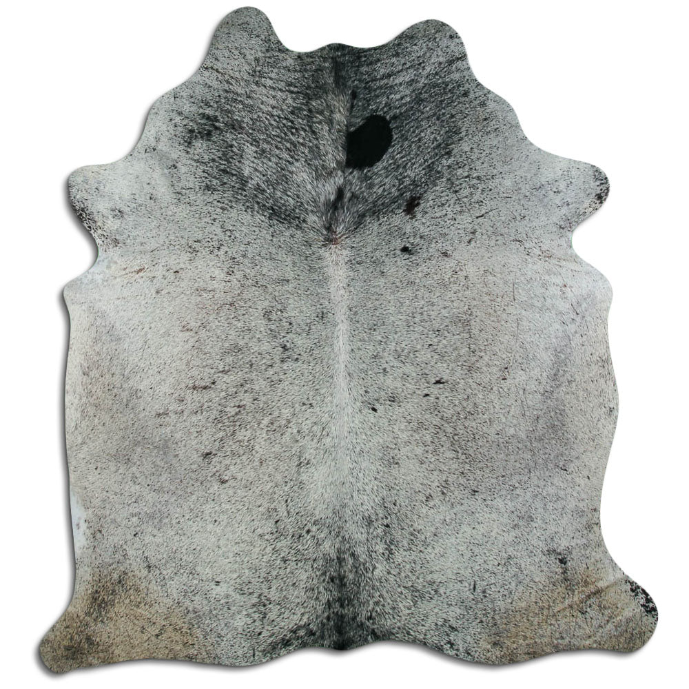 Salt and Pepper Exotic cowhide rug L