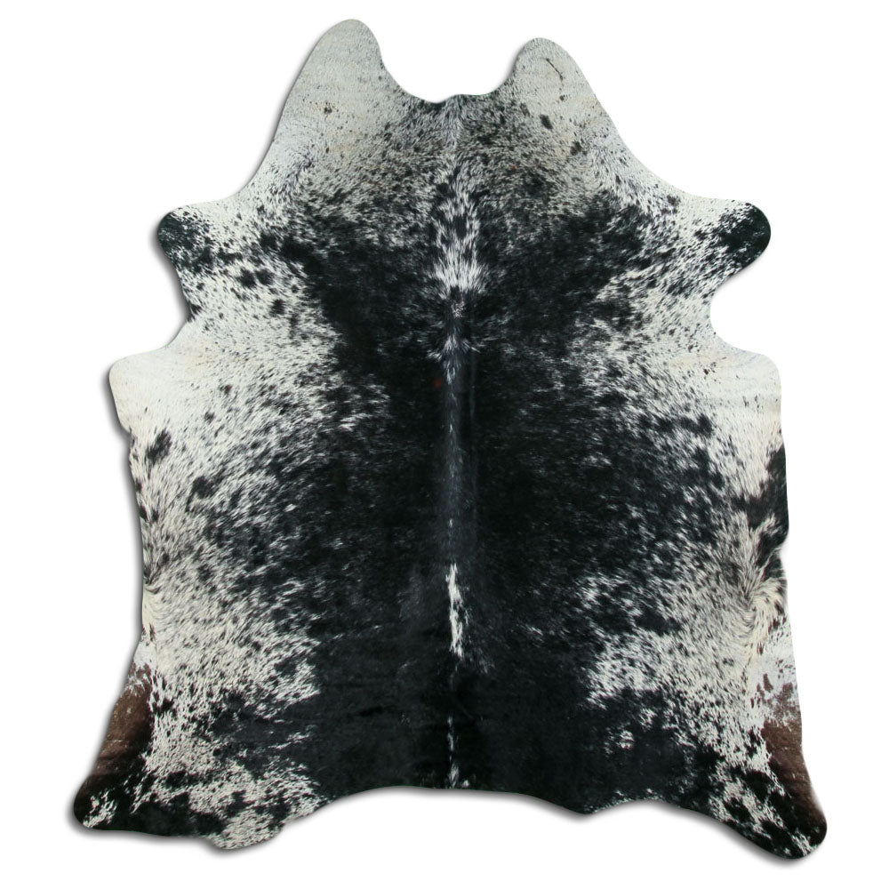 Salt and Pepper Exotic cowhide rug L