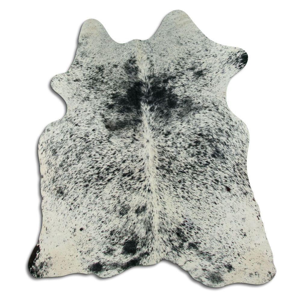 Salt and Pepper Exotic cowhide rug M