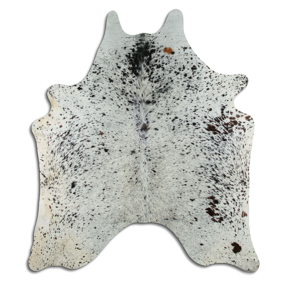 Salt and Pepper Exotic cowhide rug XL