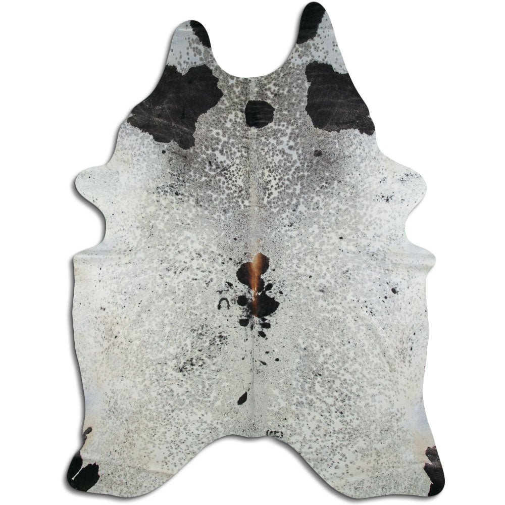 Salt and Pepper Exotic cowhide rug XXXL
