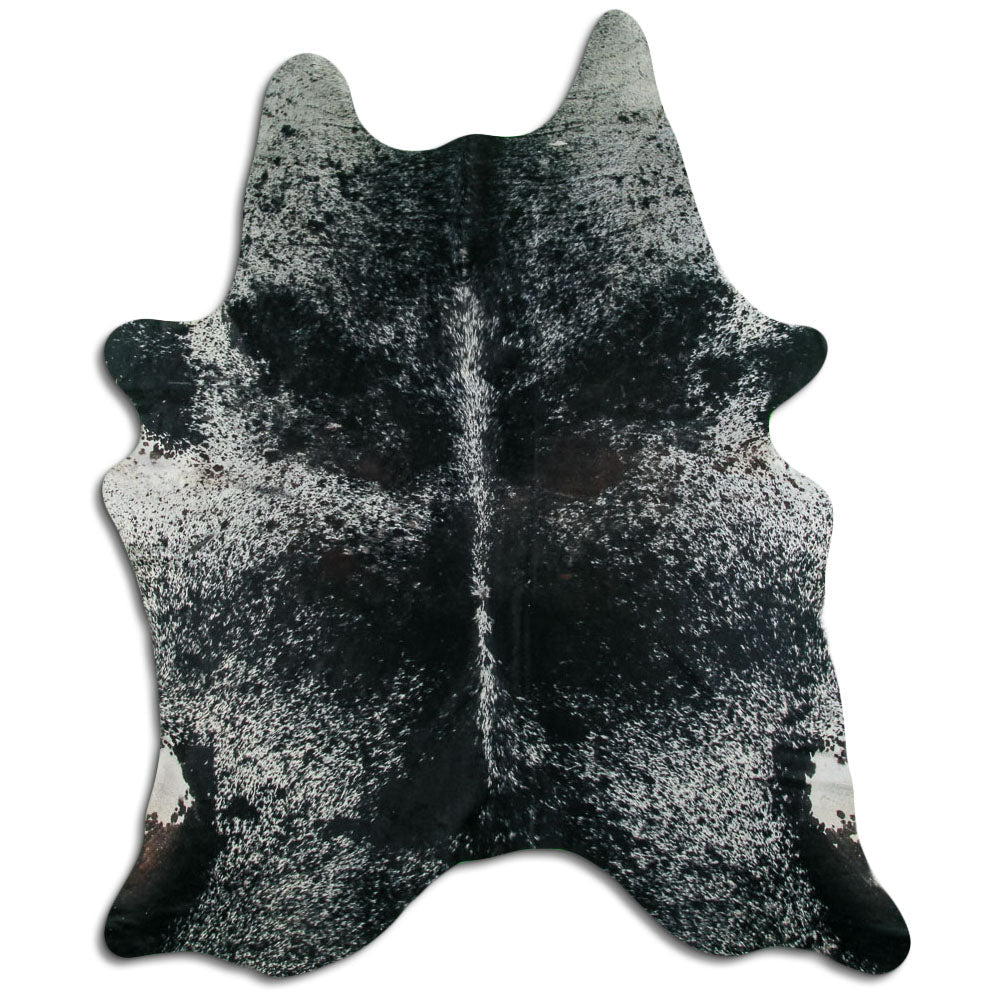 Salt and Pepper Exotic cowhide rug XXL