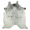 Salt and Pepper Exotic cowhide rug XL