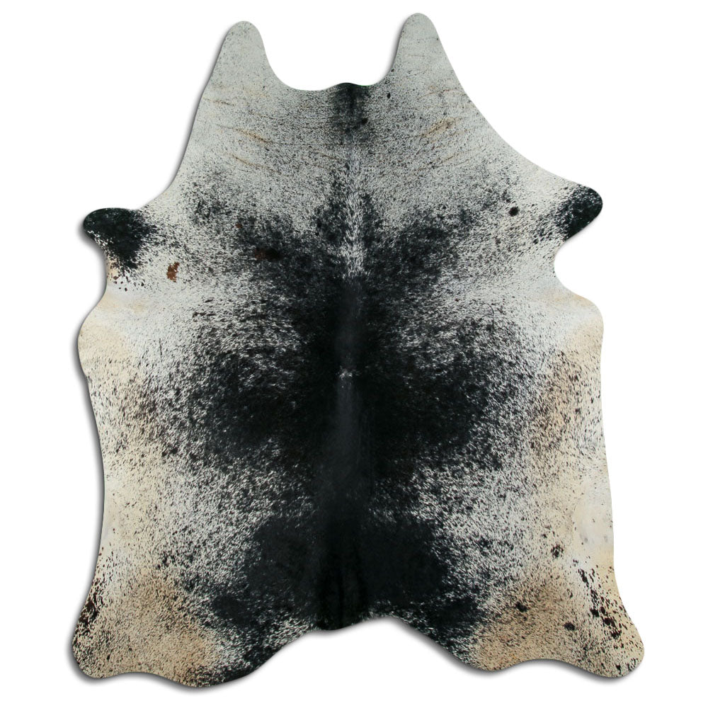 Salt and Pepper Exotic cowhide rug XL