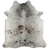 Salt and Pepper Exotic cowhide rug L