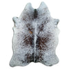 Salt and Pepper Exotic cowhide rug L