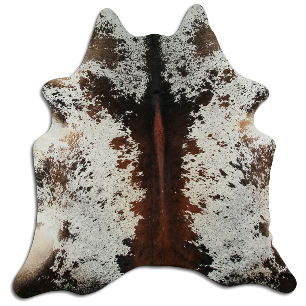 Salt and Pepper Exotic cowhide rug L