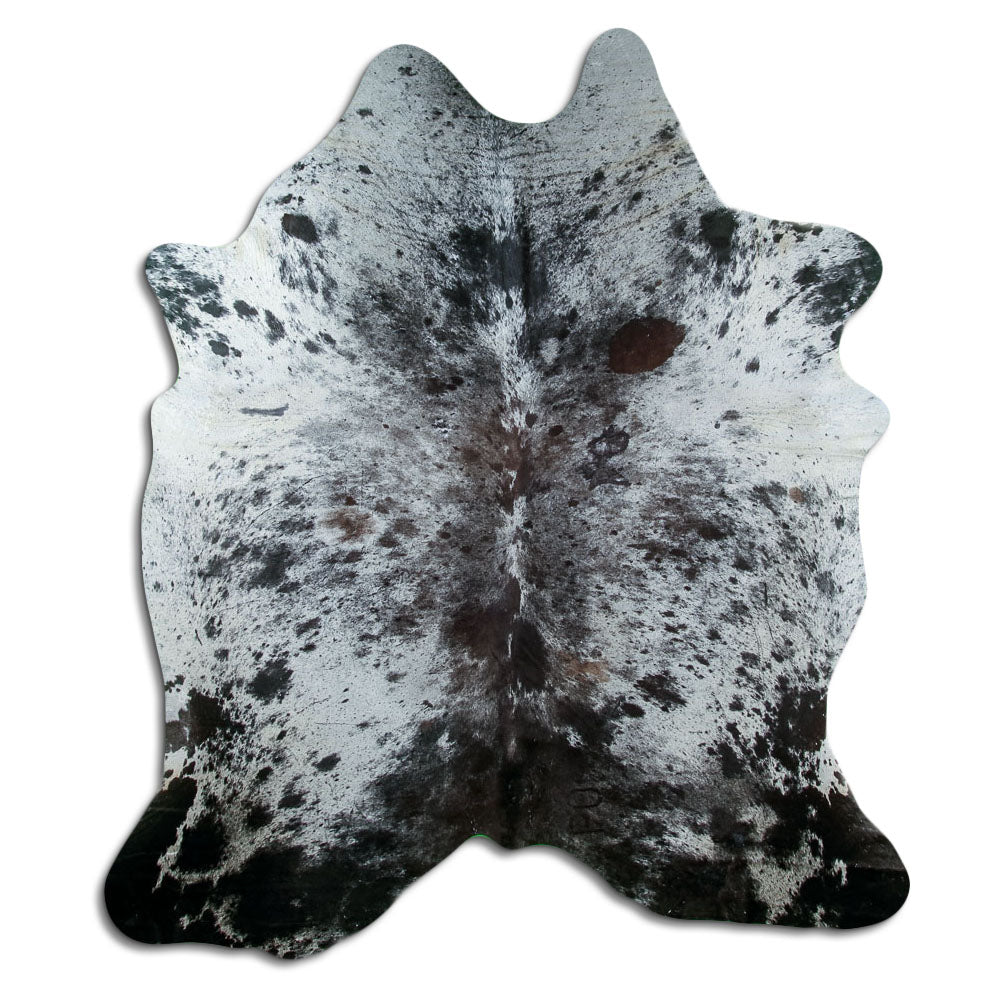 Salt and Pepper Exotic cowhide rug XL