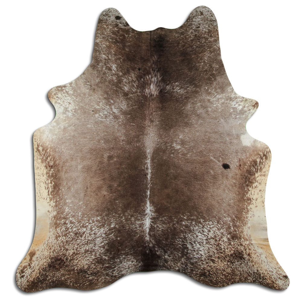 Salt and Pepper Exotic cowhide rug XL