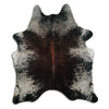 Salt and Pepper Exotic cowhide rug L