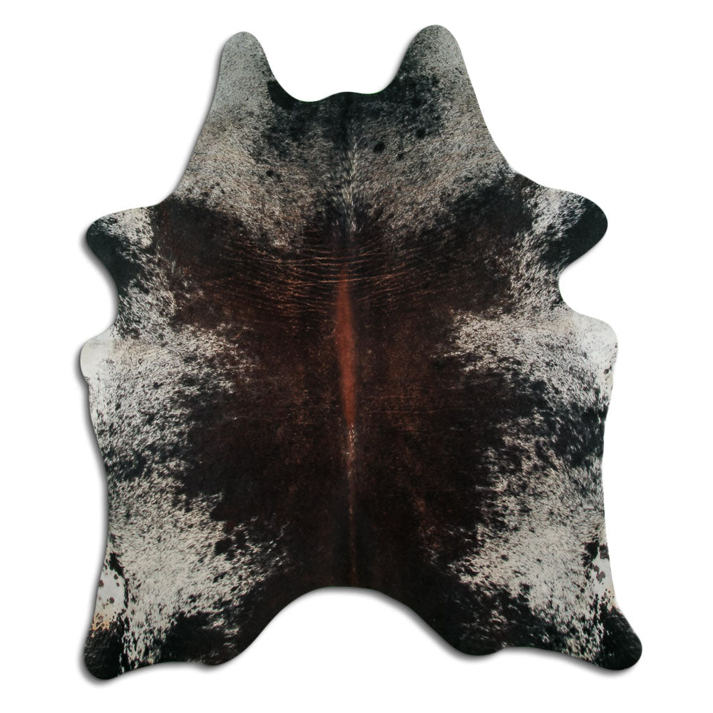 Salt and Pepper Exotic cowhide rug L