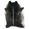 Grey cowhide rug L