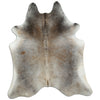 Grey cowhide rug L