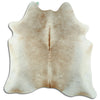 Champagne cowhide rug L