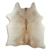 Champagne cowhide rug L