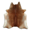 Brown cowhide rug L