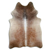 Brown cowhide rug L