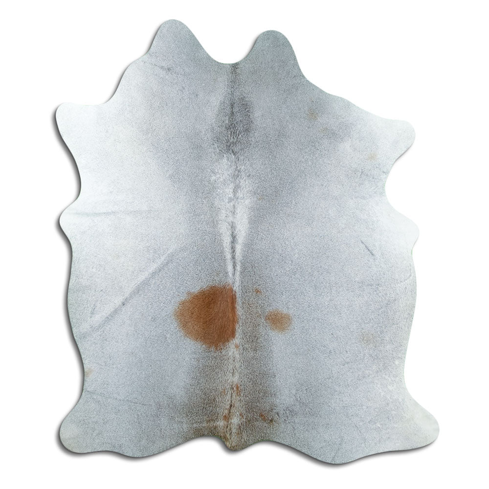 Grey cowhide rug M