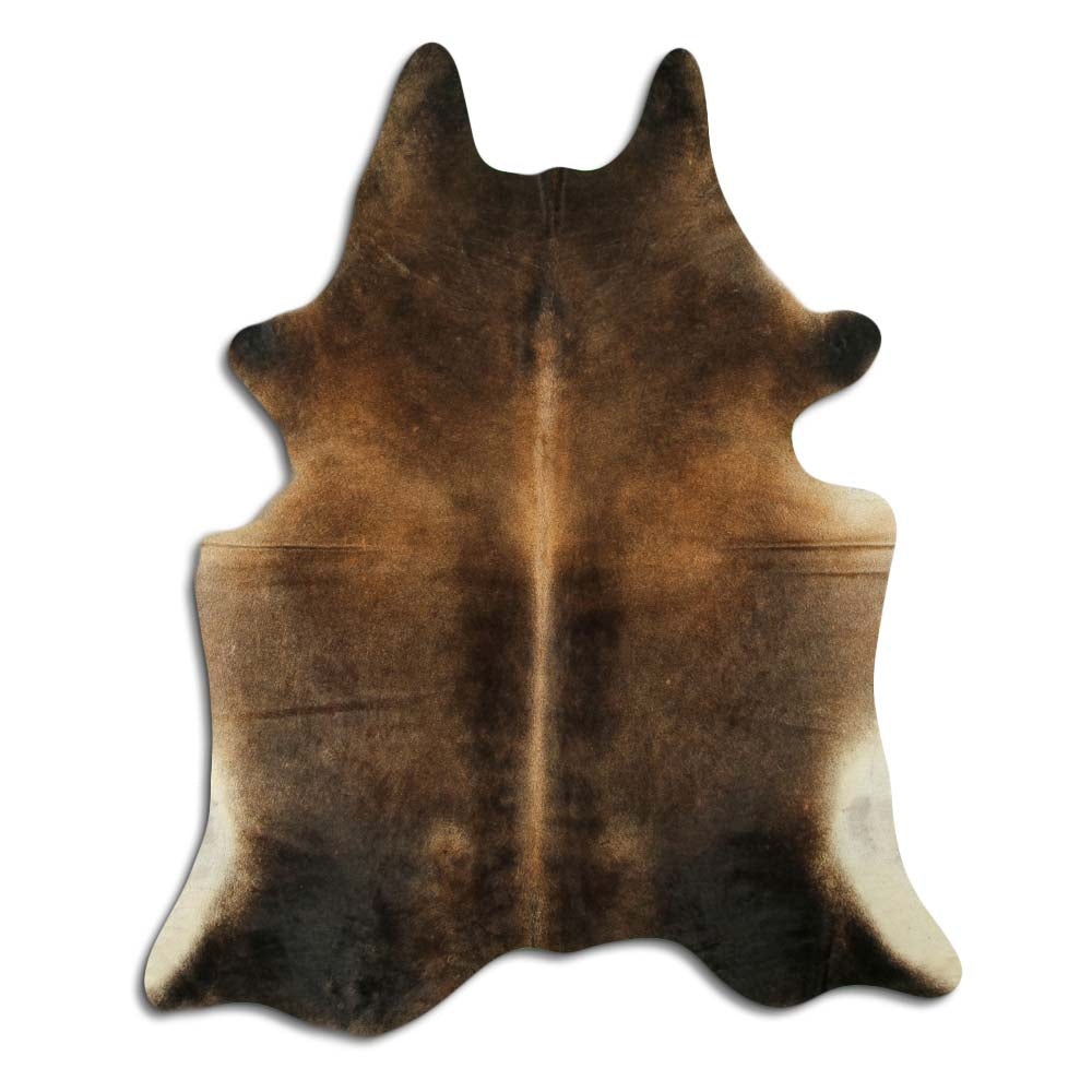Hnědá hovězí kůže XL