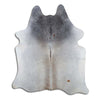 Grey cowhide rug L