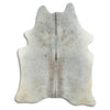 Grey cowhide rug XL