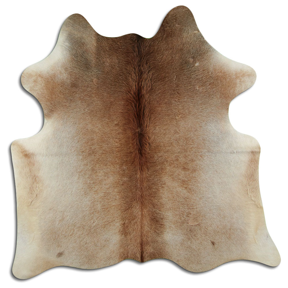 Champagne cowhide rug M