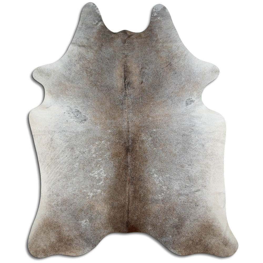 Grey cowhide rug XXL