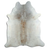 Grey cowhide rug XXL