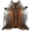 Brown cowhide rug XL