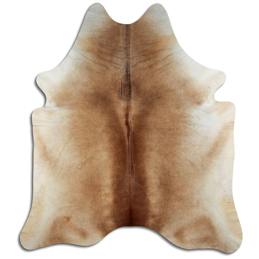 Brown cowhide rug XXL