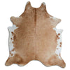 Brown cowhide rug XXL