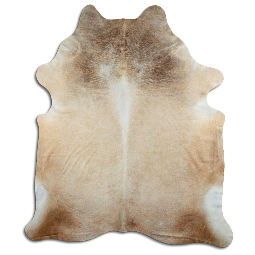 Brown cowhide rug XXL