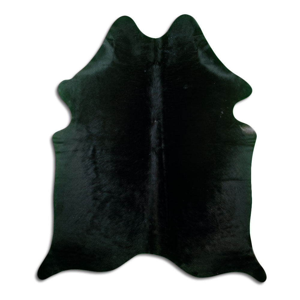 Black cowhide rug M