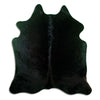 Black cowhide rug M