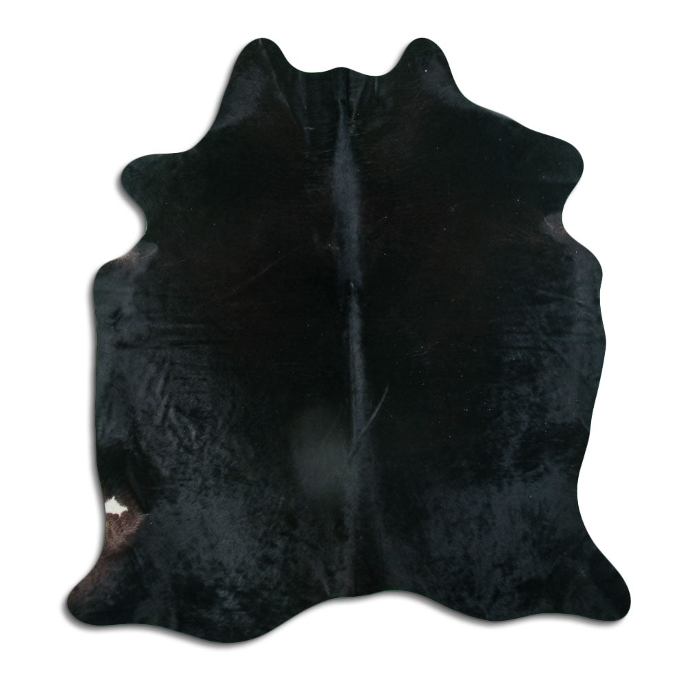 Černá hovězí kůže M