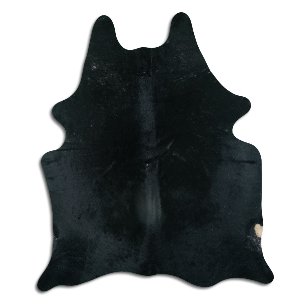 Černá hovězí kůže L